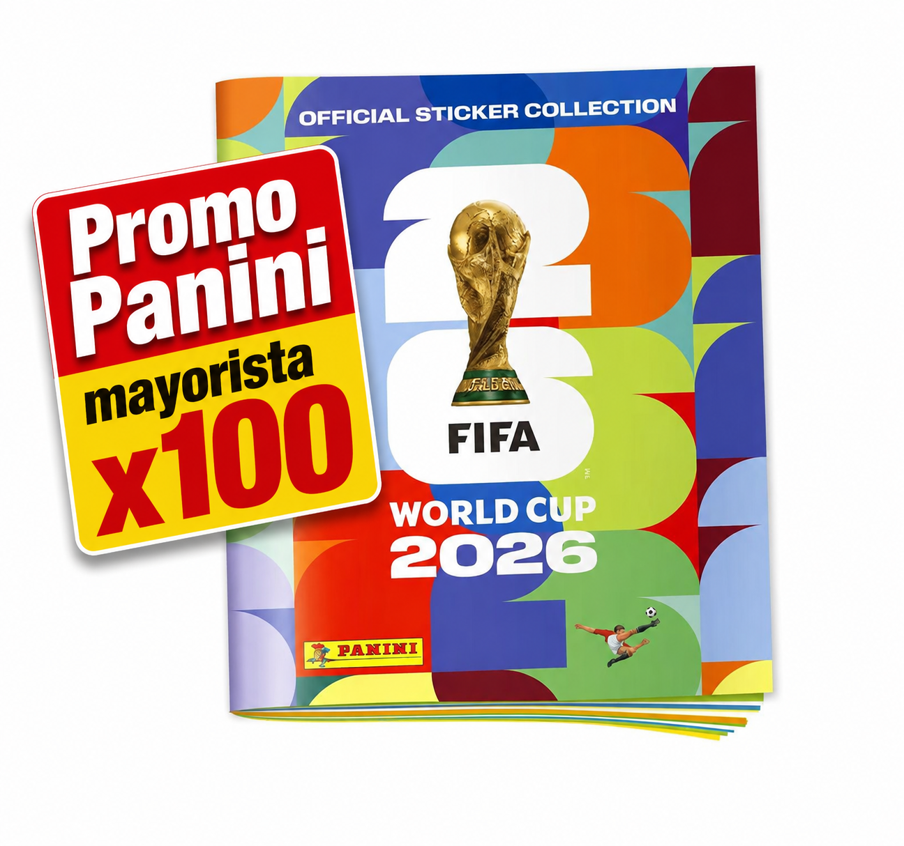 100 Álbum Panini FIFA World Cup 2026 Tapa Blanda Original